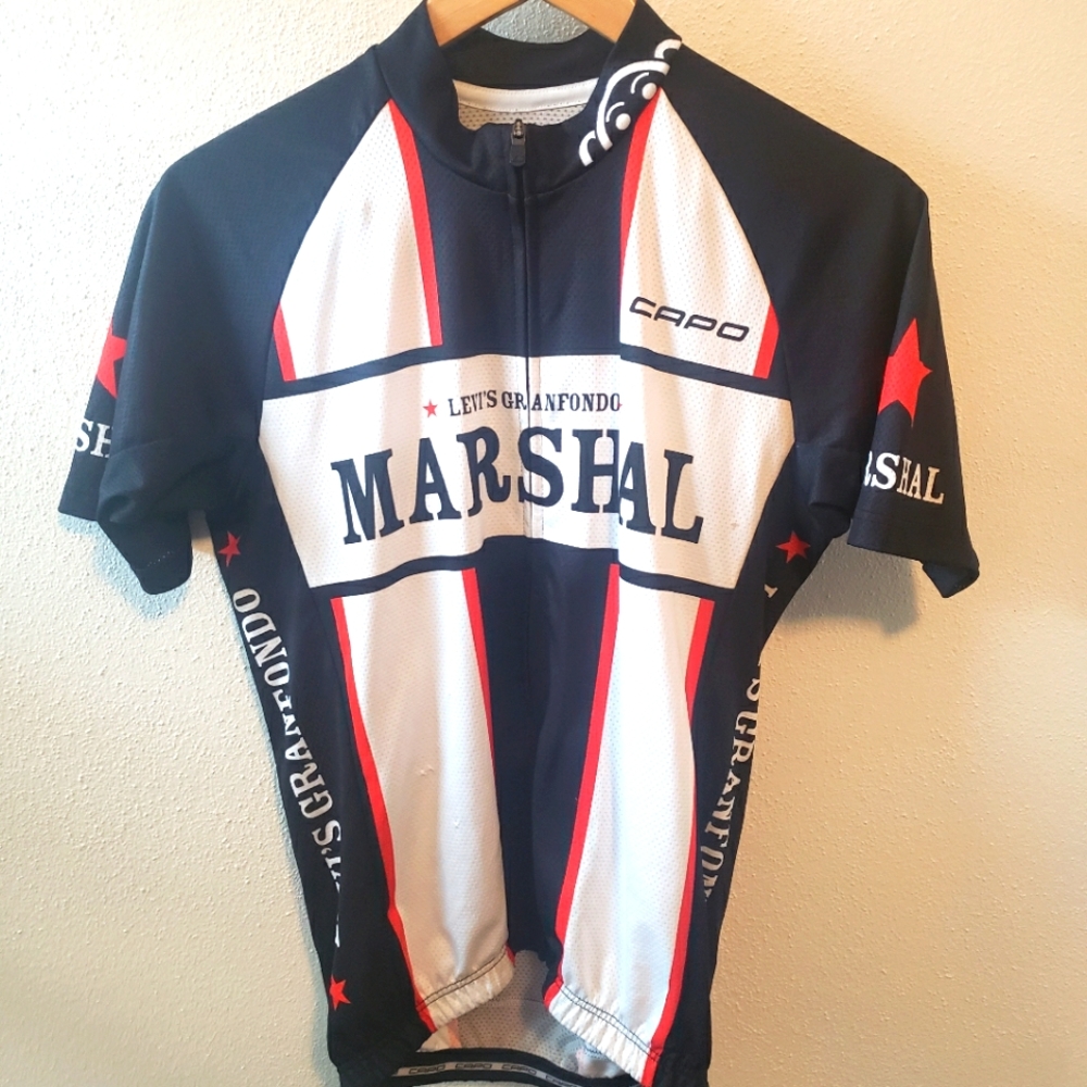 Levi's Granfondo Marshall men's cycling jersey, capo, medium